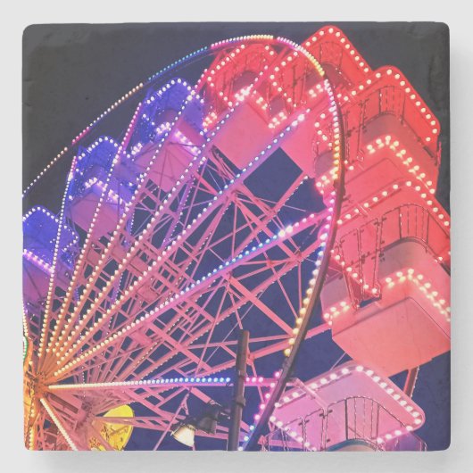 Blaues Riesenrad Steinuntersetzer (Vorderseite)