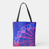 Blaues Riesenrad Tasche (Rückseite)