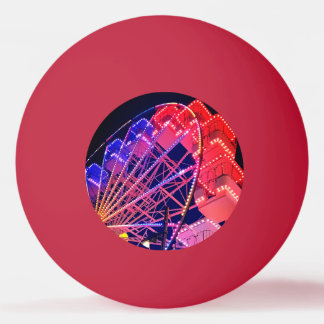 Blaues Riesenrad Tischtennisball