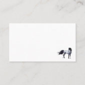 Blaues Roan Pferd Visitenkarte (Rückseite)