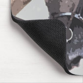 blaues roan Pintofarbenpferd Mousepad (Ecke)