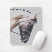 blaues roan Pintofarbenpferd Mousepad (Mit Mouse)