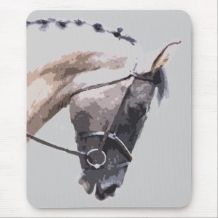 blaues roan Pintofarbenpferd Mousepad