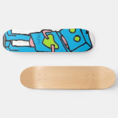 Blaues Robo Brett Skateboard (Horizontal)