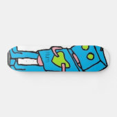Blaues Robo Brett Skateboard (Horizontal)