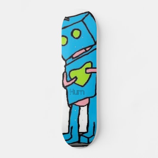 Blaues Robo Brett Skateboard (Vorderseite)