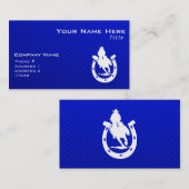 Blaues Rodeo Visitenkarte (Vorne/Hinten)