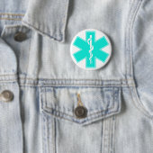 Blaues rosa Aqua-Baby-heißer Krankenschwester Button (Beispiel)