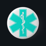 Blaues rosa Aqua-Baby-heißer Krankenschwester Button<br><div class="desc">S. Autobahn-Verkehrssicherheits-Verwaltung (NHTSA) (unter dem Staat-Verkehrsministerium, PUNKT). Traditionsgemäß in den Vereinigten Staaten wurde das Logo als Briefmarke der Authentisierung oder der Bescheinigung für Krankenwagen, Sanitäter oder anderes EMS-Personal verwendet. International stellt es Einheiten und Personal (EMS) der Notärztlichen Bemühungen dar. Ein ähnlicher orange Stern wird für Such- und Rettungspersonal benutzt, und...</div>