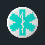 Blaues rosa Aqua-Baby-heißer Krankenschwester Button<br><div class="desc">S. Autobahn-Verkehrssicherheits-Verwaltung (NHTSA) (unter dem Staat-Verkehrsministerium, PUNKT). Traditionsgemäß in den Vereinigten Staaten wurde das Logo als Briefmarke der Authentisierung oder der Bescheinigung für Krankenwagen, Sanitäter oder anderes EMS-Personal verwendet. International stellt es Einheiten und Personal (EMS) der Notärztlichen Bemühungen dar. Ein ähnlicher orange Stern wird für Such- und Rettungspersonal benutzt, und...</div>