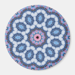 blaues rosa Kaleidoskop n Magnet