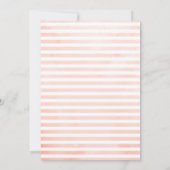 Blaues Rosa Rose Boho Geometric Wedding Einladung (Rückseite)