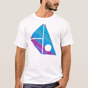Blaues Rosa T-Shirt