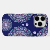 Blaues Rosass Case-Mate iPhone Hülle (Rückseite (Horizontal))