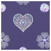 Blaues Rosass Stoff (Nahaufnahme)