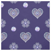 Blaues Rosass Stoff (Muster)