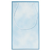 Blaues Rose-Funkeln Kleine Geschenktüte (Rückseite)