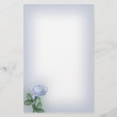 Blaues Rosen-Briefpapier Briefpapier (Vorderseite)