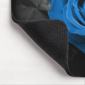 Blaues Rosen-Zitat Mousepad (Ecke)