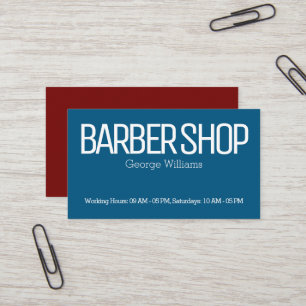 Blaues Rot versieht modern mit Seiten Visitenkarte