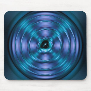 Blaues rotierendes Atom Mousepad