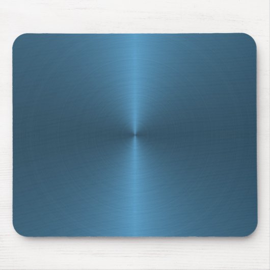 blaues Rundschreiben gebürstet Mousepad (Vorne)