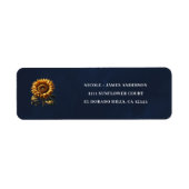 Blaues rustikales SonnenblumenBrautparty (Vorne)