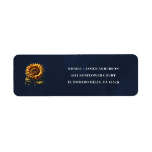 Blaues rustikales SonnenblumenBrautparty