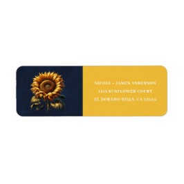 Blaues rustikales SonnenblumenBrautparty