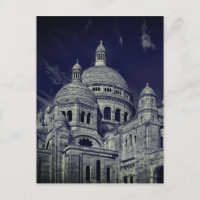 Blaues Sacre Coeur Paris Europa Reise