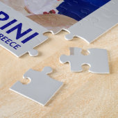 Blaues Santorini, Griechenland - Ansicht von Oia Puzzle (Seite)