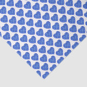 Blaues Saphir-Aquarellkunst-Seidenpapier Seidenpapier (Ausschnitt)