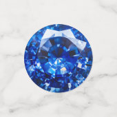 Blaues Sapphire-Kristallmuster Konfetti (Klein Vorderseite)