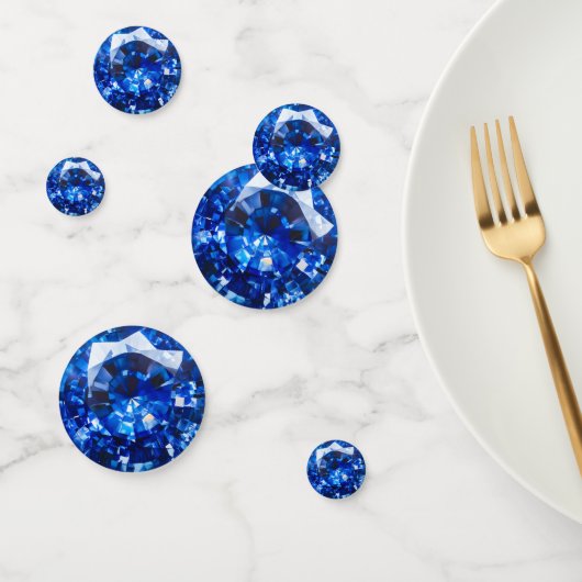 Blaues Sapphire-Kristallmuster Konfetti (Gruppe)