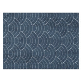 Blaues Sashiko Tischdecke (Vorderseite (Horizontal))