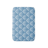 Blaues Scallops-Muster Badematte (Vorderseite Vertikal)