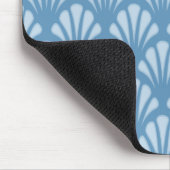 Blaues Scallops-Muster Mousepad (Ecke)