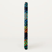 Blaues Schach, grünliche Kratzer, schmutziger Rot- Case-Mate iPhone Hülle (Hinten/Rechts)