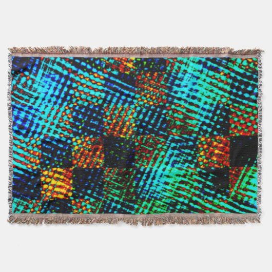 Blaues Schach, grünliche Kratzer, schmutziger Rot- Decke (Vorderseite)