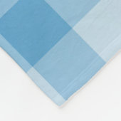 Blaues Schachbrett-Patchworkmuster Fleecedecke (Ecke)
