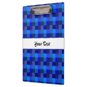 Blaues Schachbrettmuster Klemmbrett (Links)