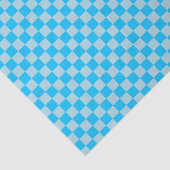 Blaues Schachbrettmuster Seidenpapier (Ausschnitt)