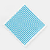 Blaues Schachbrettmuster Serviette (Ecke)