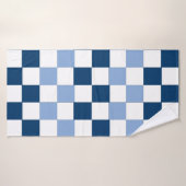 Blaues Schachtel Badehandtuch (Badehandtuch)