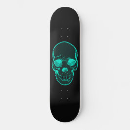 Blaues Schädel-Grafik-Skateboard für Jungen u. Skateboard