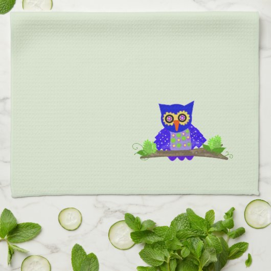 Blaues Schaf Handtuch (Gefaltet)