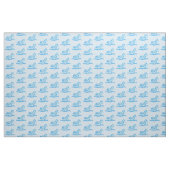Blaues Schaukelpferd-Muster Stoff (Yard (91,4 cm))