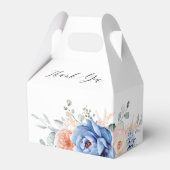 Blaues Schiefer Rosa Brautparty Geschenkschachtel (Vorderseite)