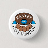 Blaues Schildkröteneier, Ostereier Jäger Button (Vorderseite)