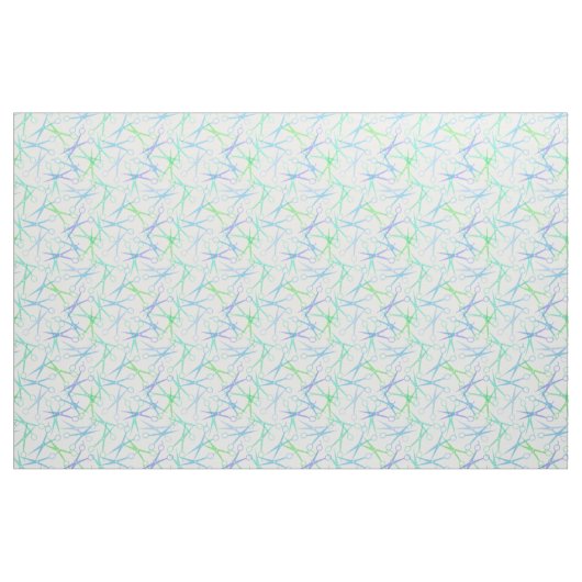 Blaues Schissmuster Stoff (Fat Quarter (45,7 x 55,9 cm))